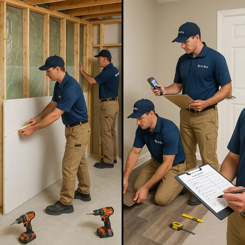 Repairs and Reconstruction process in Kronenwetter, WI
